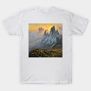 Colorful sunset in Mountains T-Shirt